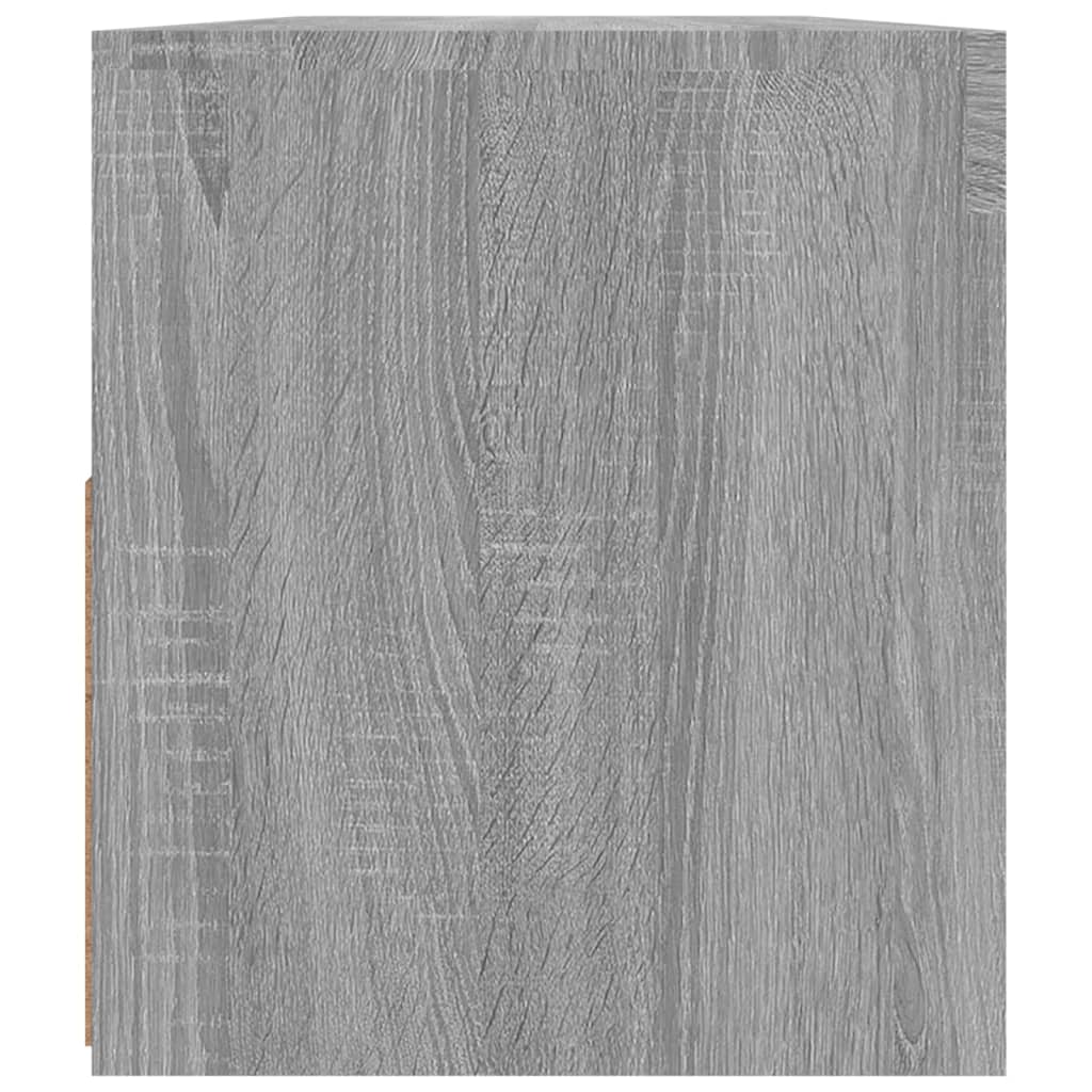 Tv-Benk Med Led-Lys Grå Sonoma 90X35X40 Cm
