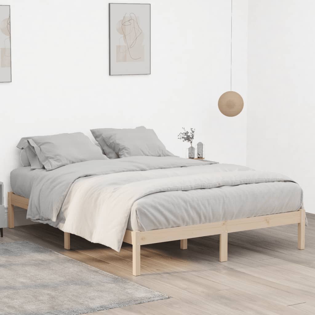 Sengeramme Uten Madrass 152X203 Cm Heltre Furu
