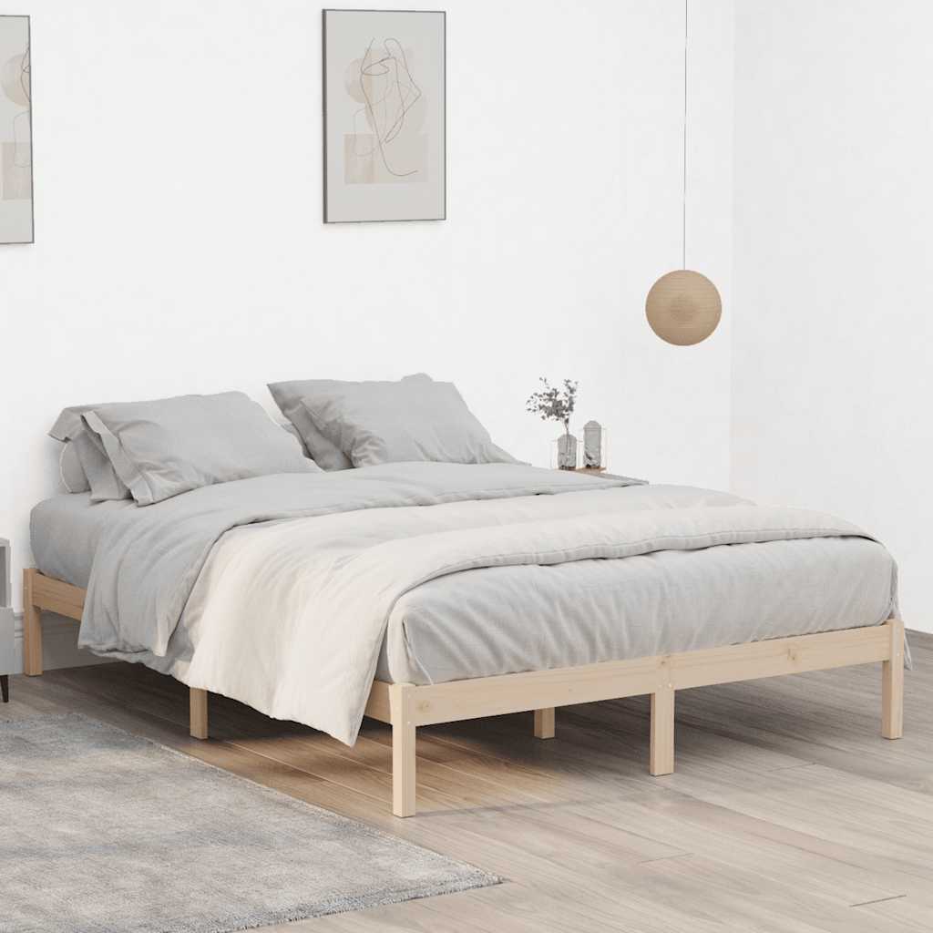 Sengeramme Uten Madrass 193X203 Cm Heltre Furu