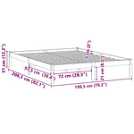 Sengeramme Uten Madrass 193X203 Cm Heltre Furu