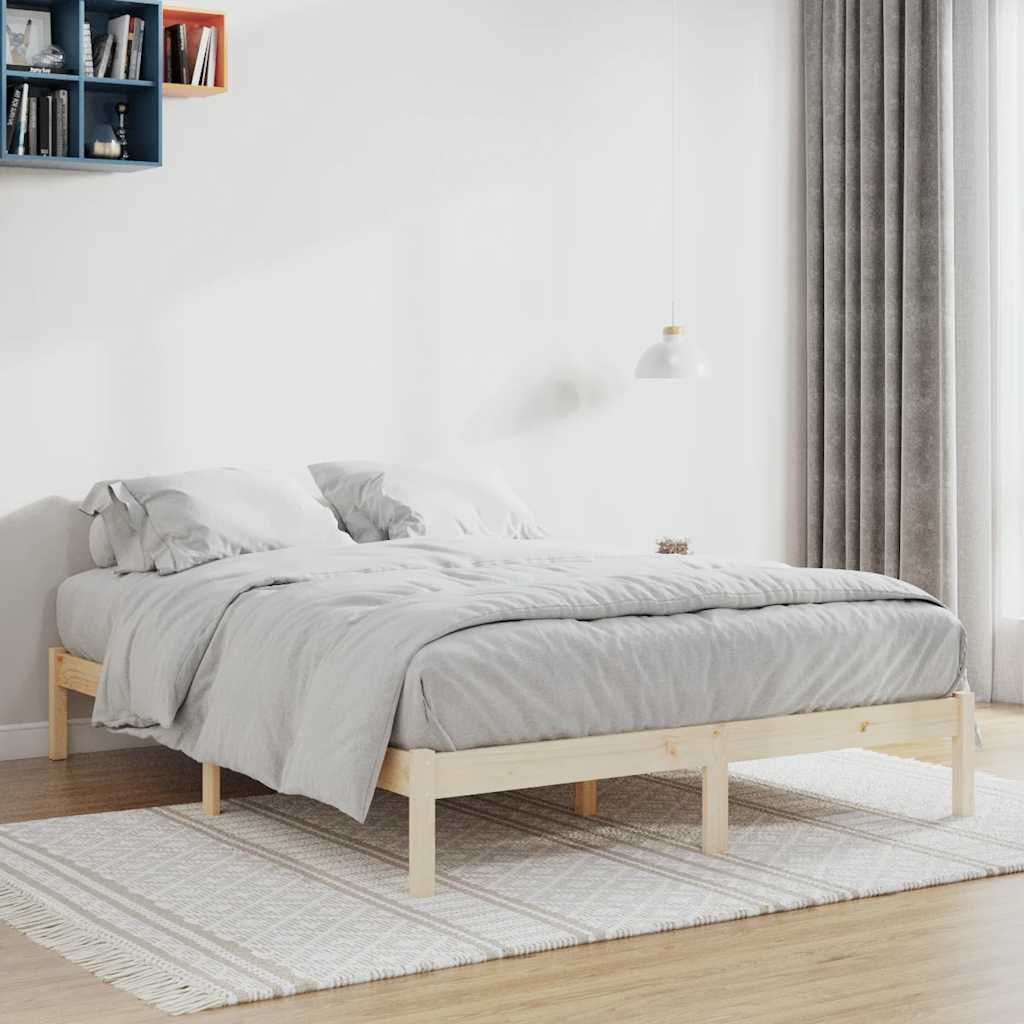 Sengeramme Uten Madrass 193X203 Cm Heltre Furu