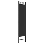 Romdeler 3 Paneler Svart 120X200 Cm Stoff