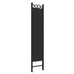 Romdeler 5 Paneler Svart 200X200 Cm Stoff