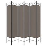 Romdeler Med 6 Paneler Antrasitt 240X200 Cm Stoff
