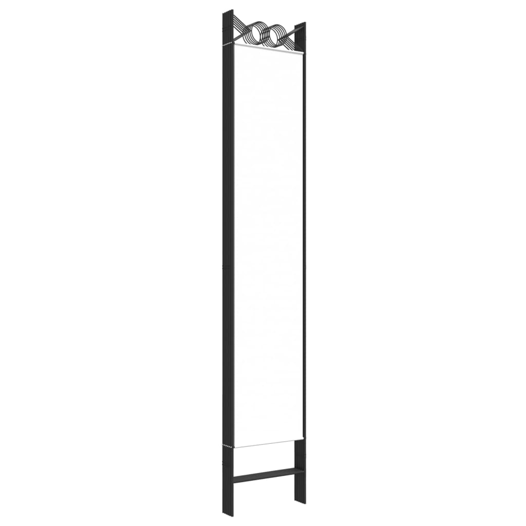 Romdeler 6 Paneler Hvit 240X220 Cm Stoff