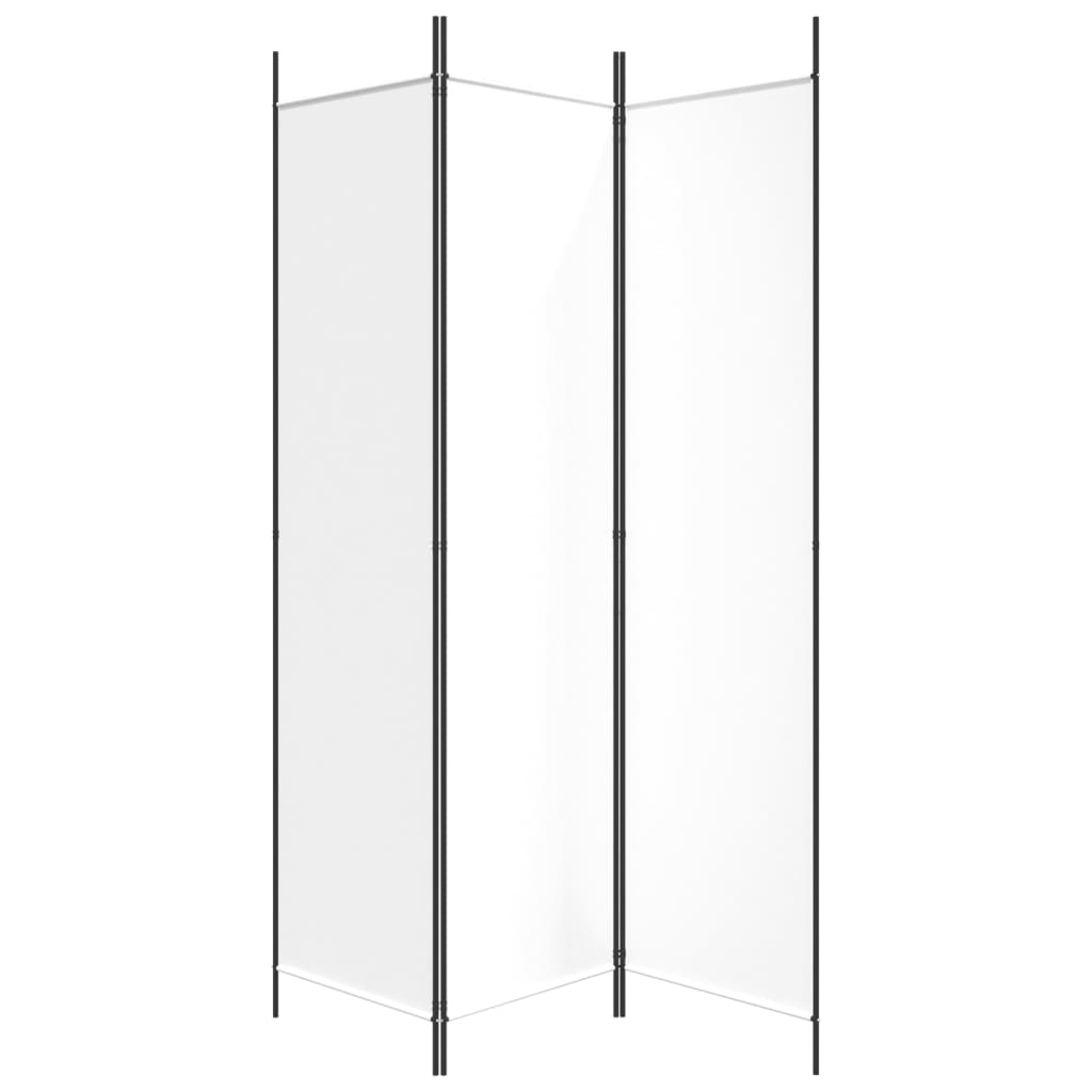 Romdeler 3 Paneler Hvit 150X200 Cm Stoff