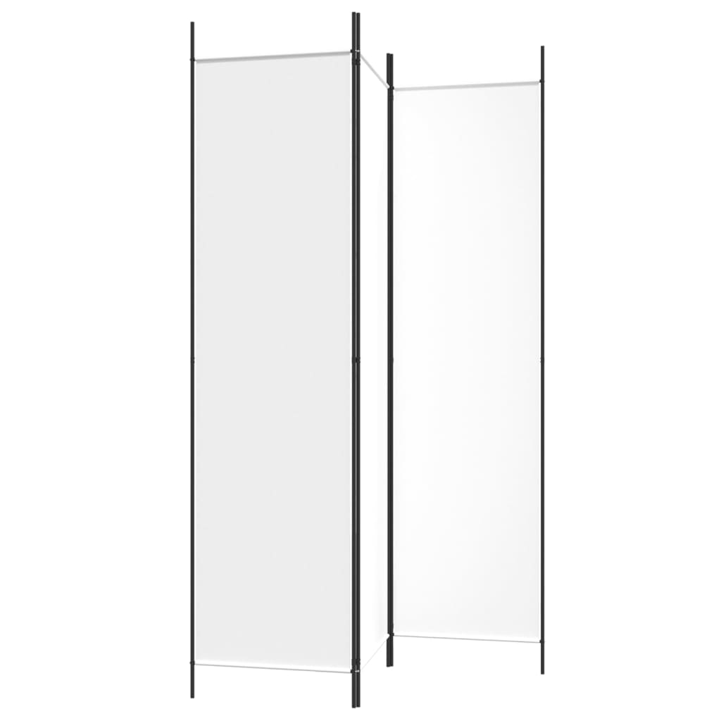 Romdeler 3 Paneler Hvit 150X200 Cm Stoff