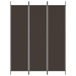 Romdeler 3 Paneler Brun 150X200 Cm Stoff