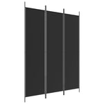 Romdeler 3 Paneler Svart 150X200 Cm Stoff