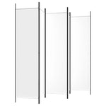 Romdeler Med 5 Paneler Hvit 250X200 Cm Stoff