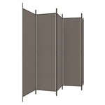 Romdeler Med 5 Paneler Antrasitt 250X200 Cm Stoff