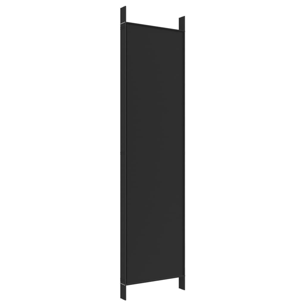 Romdeler 5 Paneler Svart 250X200 Cm Stoff