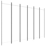 Romdeler 6 Paneler Hvit 300X200 Cm Stoff