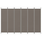 Romdeler Med 6 Paneler Antrasitt 300X200 Cm Stoff