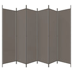 Romdeler Med 6 Paneler Antrasitt 300X200 Cm Stoff