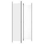 Romdeler 3 Paneler Hvit 150X220 Cm Stoff