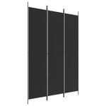 Romdeler 3 Paneler Svart 150X220 Cm Stoff