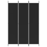 Romdeler 3 Paneler Svart 150X220 Cm Stoff