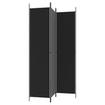 Romdeler 3 Paneler Svart 150X220 Cm Stoff