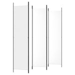 Romdeler Med 5 Paneler Hvit 250X220 Cm Stoff