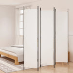 Romdeler Med 5 Paneler Hvit 250X220 Cm Stoff