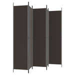 Romdeler 5 Paneler Brun 250X220 Cm Stoff