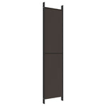 Romdeler 5 Paneler Brun 250X220 Cm Stoff