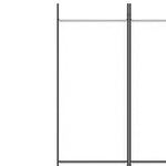 Romdeler 6 Paneler Hvit 300X220 Cm Stoff