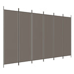 Romdeler Med 6 Paneler Antrasitt 300X220 Cm Stoff