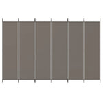 Romdeler Med 6 Paneler Antrasitt 300X220 Cm Stoff