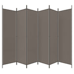 Romdeler Med 6 Paneler Antrasitt 300X220 Cm Stoff