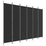 Romdeler 6 Paneler Svart 300X220 Cm Stoff