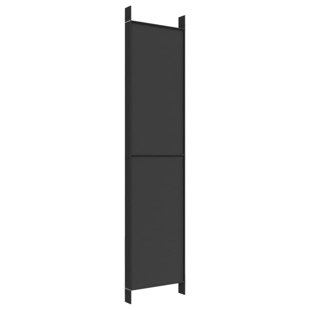 Romdeler 6 Paneler Svart 300X220 Cm Stoff