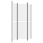Romdeler 3 Paneler Hvit 150X180 Cm Stoff