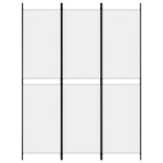 Romdeler 3 Paneler Hvit 150X200 Cm Stoff