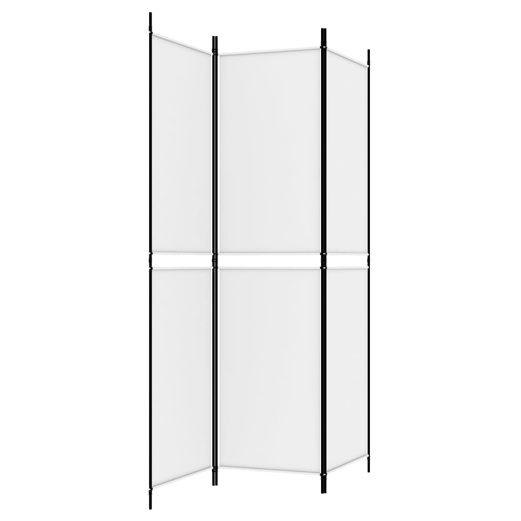 Romdeler 3 Paneler Hvit 150X200 Cm Stoff
