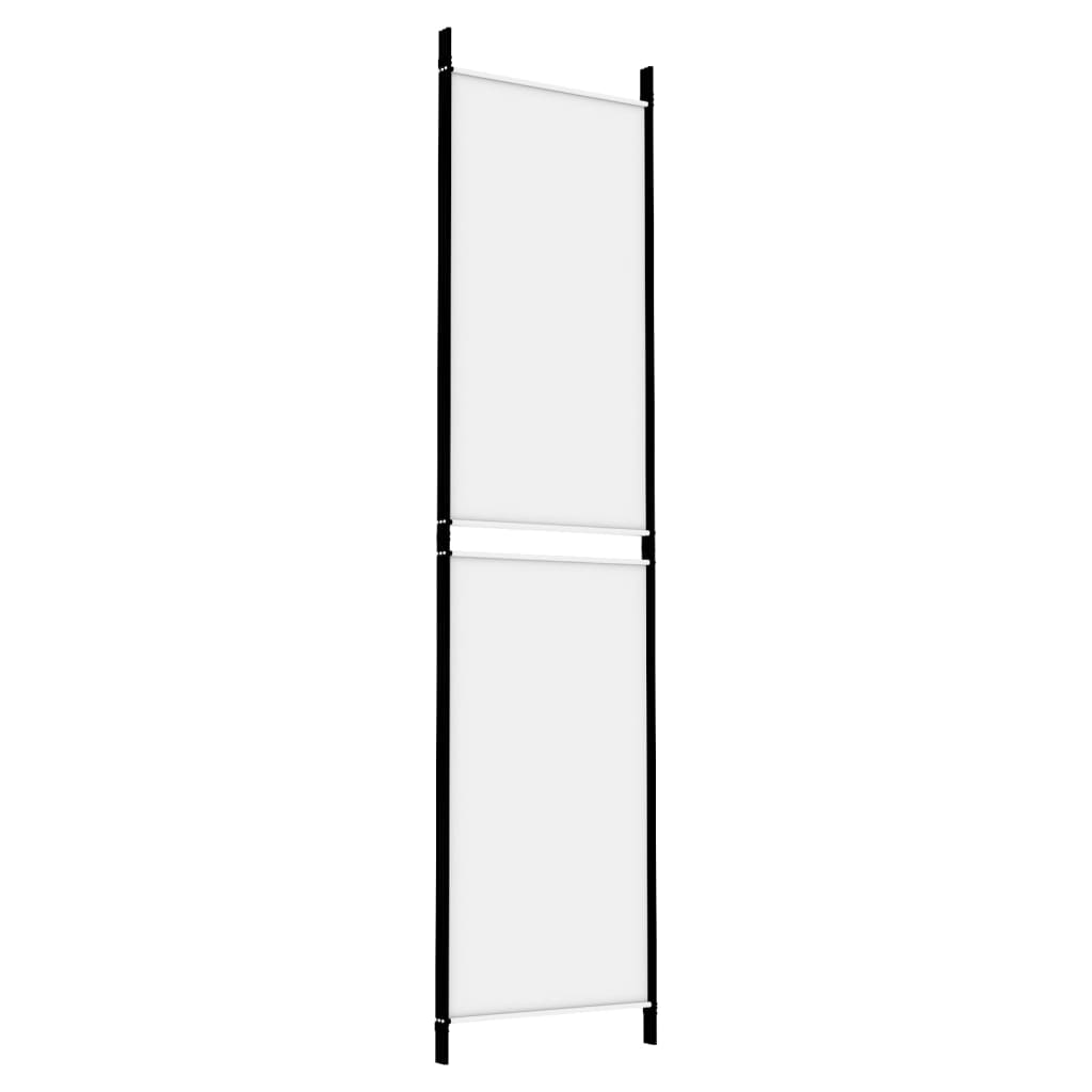 Romdeler 3 Paneler Hvit 150X200 Cm Stoff