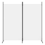 Romdeler Med 2 Paneler Hvit 175X180 Cm Stoff