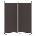 Romdeler Med 2 Paneler Brun 175X180 Cm Stoff