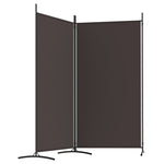 Romdeler Med 2 Paneler Brun 175X180 Cm Stoff