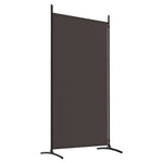 Romdeler Med 2 Paneler Brun 175X180 Cm Stoff