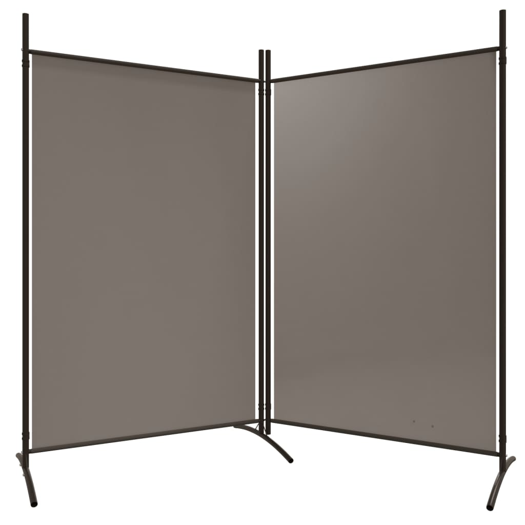 Romdeler Med 2 Paneler Antrasitt 175X180 Cm Stoff