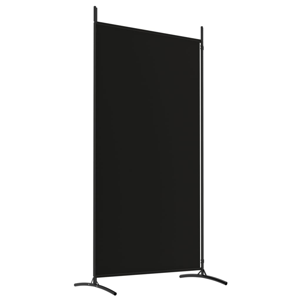 Romdeler Med 2 Paneler Svart 175X180 Cm Stoff