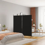 Romdeler Med 2 Paneler Svart 175X180 Cm Stoff