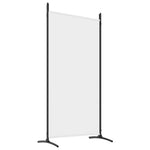Romdeler 4 Paneler Hvit 346X180 Cm Stoff