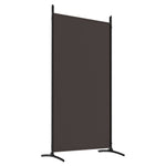 Romdeler 4 Paneler Brun 346X180 Cm Stoff