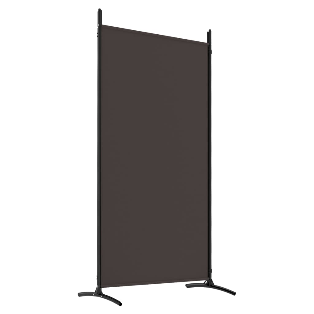 Romdeler 4 Paneler Brun 346X180 Cm Stoff