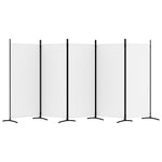 Romdeler Med 5 Paneler Hvit 433X180 Cm Stoff