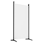 Romdeler Med 5 Paneler Hvit 433X180 Cm Stoff
