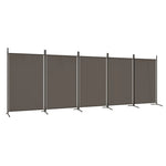 Romdeler Med 5 Paneler Antrasitt 433X180 Cm Stoff